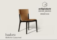 Isadora chair by Poltrona Frau successful in the Archiproducts Design Awards 2018