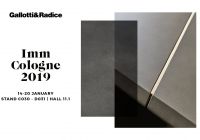 Gallotti&Radice announces its attendance at Imm Cologne 2019