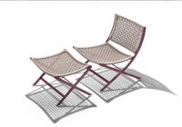 Peter chair by Flexform dressed for Outdoors