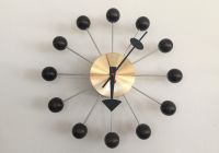  Ball Clock Nero/Ottone